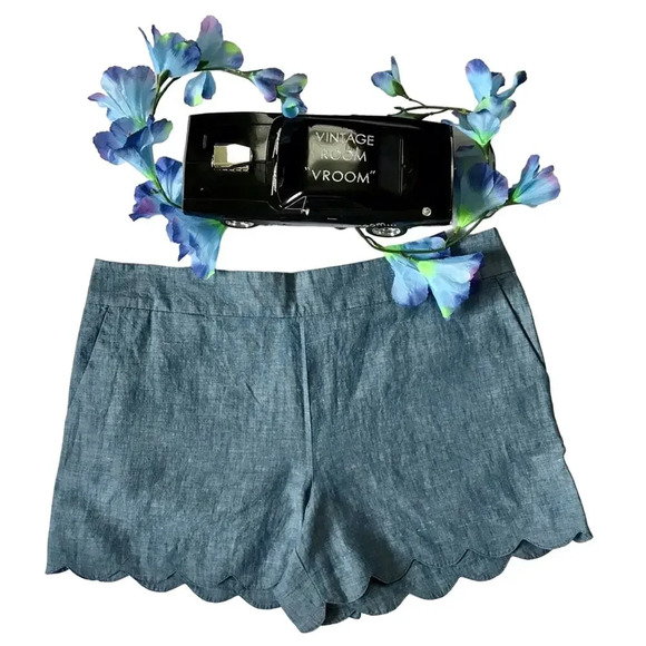 LOFT NWT Denim Scallop Short Women Various - Picture 1 of 9